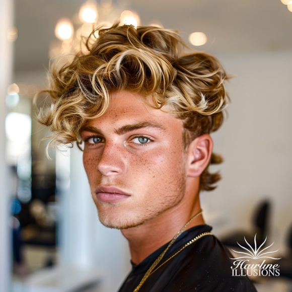 ๐ Elite Virgin Blonde Hair System: Model's Secret Weapon - Picture 6 of 9